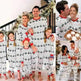 Polyester Black And White Contrast Color Christmas New Parent-Child Women's Casual Suit - EX-STOCK CANADA