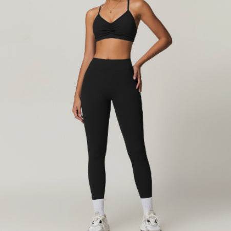 2pcs Yoga Outfit set Sport Fitness Workout Gym wear for women - EX-STOCK Canada