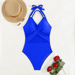 New Fashion One-piece Swimsuit Solid Color - EX-STOCK Canada