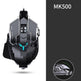 ماوس ألعاب Forerunner MK500 Esports – سلكي، 12000 DPI، أزرار ماكرو، وزن معدني (أسود / فضي)
