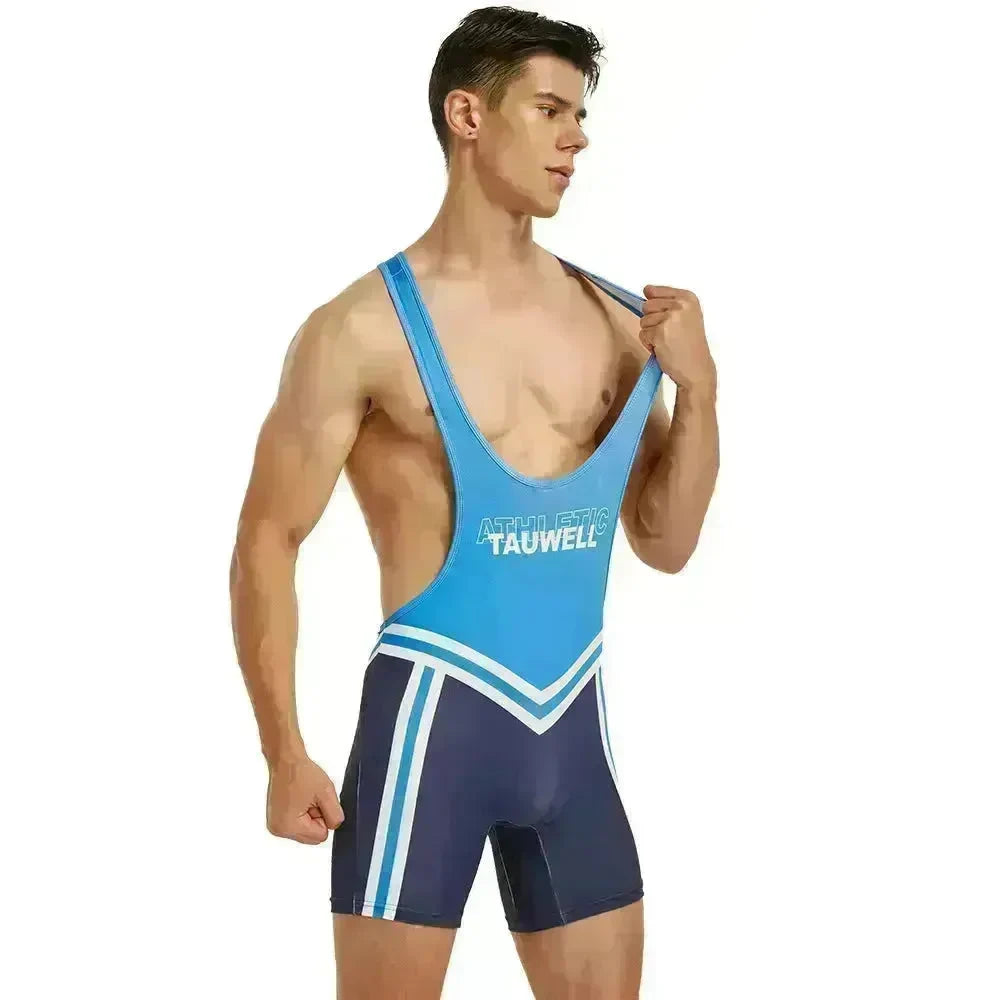 Men's Fitness Swimming Shark Pants Bodysuit Thong - EX-STOCK CANADA