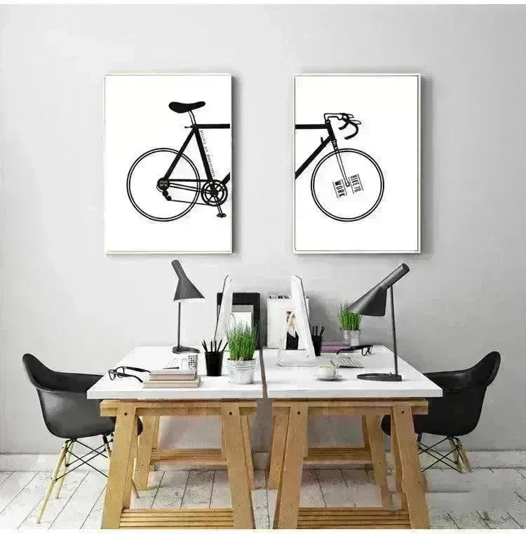 Bicycle decorative painting core Home Decoration Wall Decoration - EX-STOCK CANADA