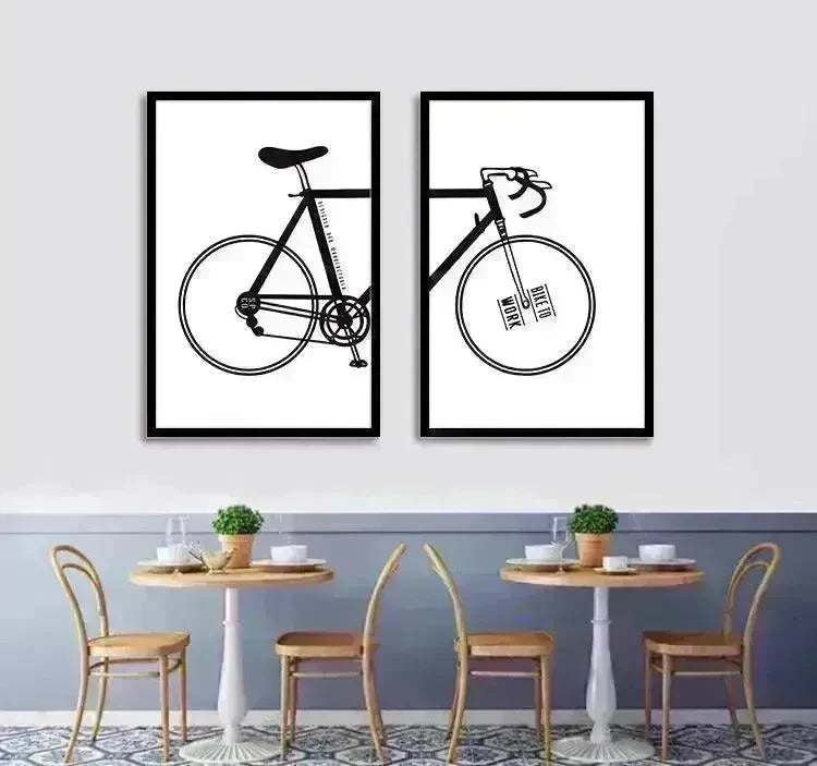 Bicycle decorative painting core Home Decoration Wall Decoration - EX-STOCK CANADA