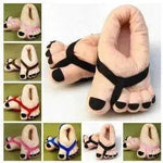 Big Giant Toe Plush Chic Women Men Creative Funny Cartoon Slippers for Winter and Autumn - EX-STOCK Canada