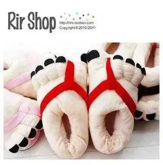Big Giant Toe Plush Chic Women Men Creative Funny Cartoon Slippers for Winter and Autumn - EX-STOCK Canada