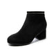 Black Martin Boots Shoes Women Thick Heels - EX-STOCK Canada