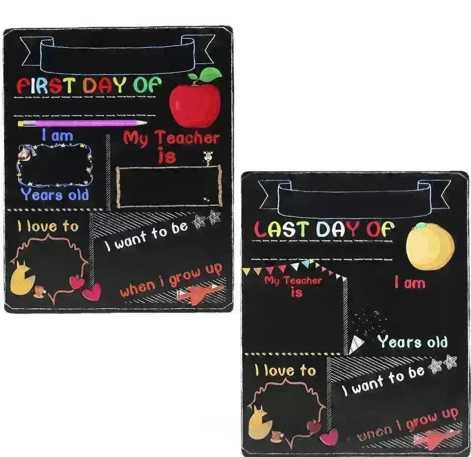 Blackboard First Day Of School Wooden Craftwork - EX-STOCK CANADA