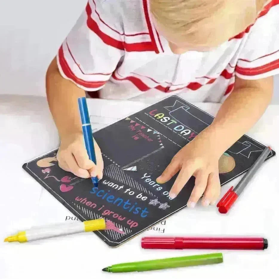 Blackboard First Day Of School Wooden Craftwork - EX-STOCK CANADA