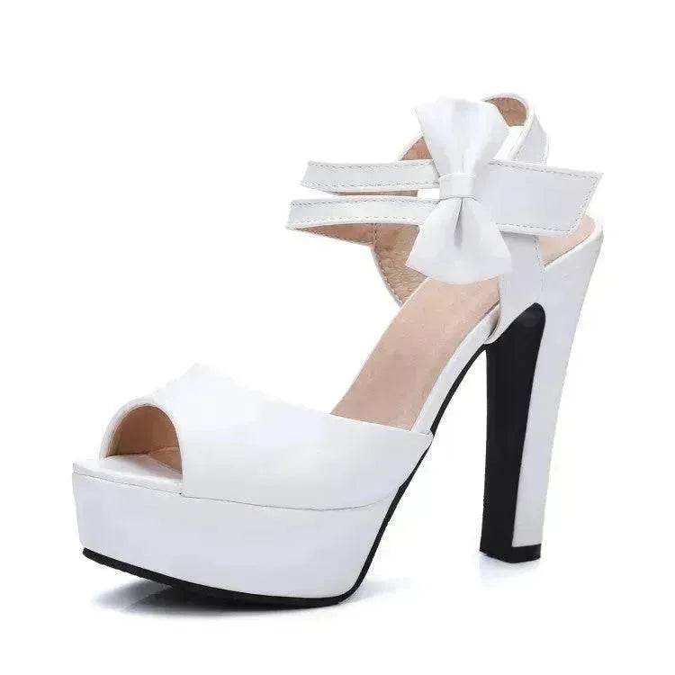 Block Heel Super High Heel Sandals - EX-STOCK Canada