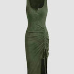 Bottom Drawstring Thread Dress Tight Skirt - EX-STOCK CANADA