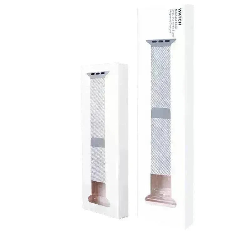 Braided Elastic Single-ring Smart Watchband Box iWatch Strap suitable Apple Smart Watch - EX-STOCK CANADA