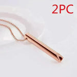 Breathing Necklace Adjustable Breathing Relieve Pressure Ornament Stainless Steel Decompression Jewelry - EX-STOCK CANADA