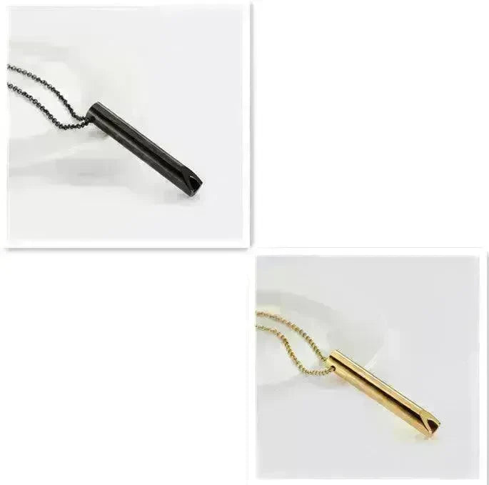 Breathing Necklace Adjustable Breathing Relieve Pressure Ornament Stainless Steel Decompression Jewelry - EX-STOCK CANADA