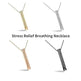 Breathing Necklace Adjustable Breathing Relieve Pressure Ornament Stainless Steel Decompression Jewelry - EX-STOCK CANADA
