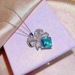Bright Peacock Emerald Ring White Gold Plated - EX-STOCK CANADA