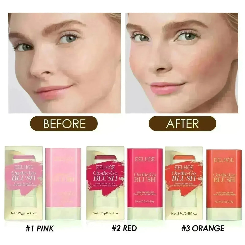 Brightening And Repairing Three-dimensional Highlight Delicate Waterproof Multifunctional Blush Stick - EX-STOCK CANADA
