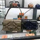 Business Commute Embossed Diamond Stripe Under arm Shoulder Handbag - EX-STOCK CANADA