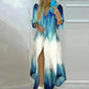 Button Fashion Print Long Sleeve Shirt Sexy Dress Women - EX-STOCK CANADA