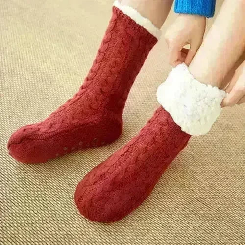 Winter Warm Knitted Plush Floor Socks Home Indoor Non-slip Carpet Socks For Men And Women - EX-STOCK CANADA