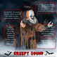 5ft Life Size Outdoor Halloween Decoration, Talking Circus Clown With Sound And Motion Activated, Light Up Eyes EX-STOCK Canada 