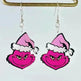 Acrylic Earrings Christmas Cute Cartoon Christmas Santa Claus Tree Football Lightning Earrings Jewelry - EX-STOCK CANADA