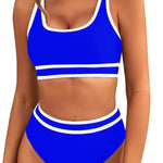 Bikini Tight-fitting Solid Color Swimsuit For Women - EX-STOCK Canada