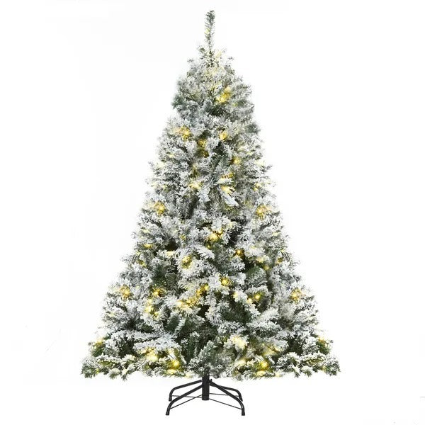 6ft Snow Flocked Artificial Tree 250 LED Light 928 Branches Christmas Season EX-STOCK Canada 