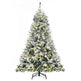 6ft Snow Flocked Artificial Tree 250 LED Light 928 Branches Christmas Season EX-STOCK Canada 