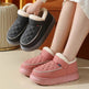 Winter Plush Cotton platform Shoes Warm Thick-bottom Waterproof Home Slippers All-match Indoor Outdoor Garden Shoes For Women - EX-STOCK Canada