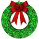 Front Door Wreath Bowknot Luminous LED Light Christmas Garland - EX-STOCK CANADA