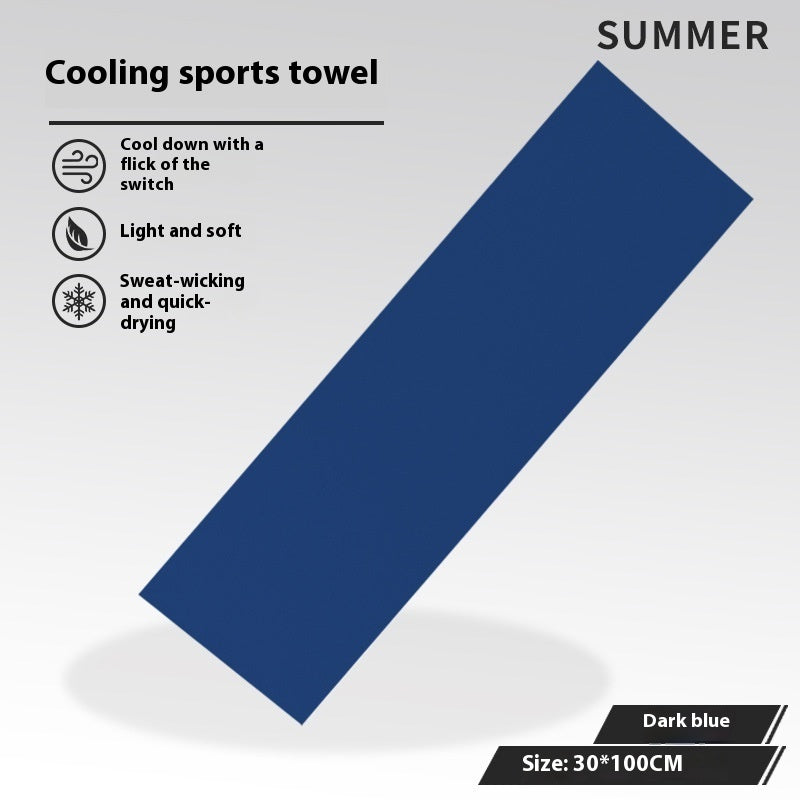 Cold Feeling Towel Outdoor Sports Sweat-absorbent Breathable Towel EX-STOCK Canada 