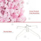 6 FT Snow Flocked Artificial Christmas Tree, Pencil Xmas Tree With Realistic Branches, Auto Open And Steel Base, Pink EX-STOCK Canada 