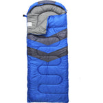 Hooded Outdoor Sleeping Bag – Blue, Green & Black
