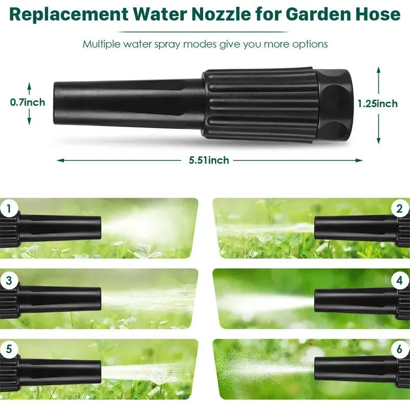 Metal Garden Hose, 100ft Stainless Steel Flexible Water Hose With 10 Adjustable Patterns Spray Nozzle, Heavy Duty Water Pipe , Kink Free , 2 Nozzles - EX-STOCK CANADA