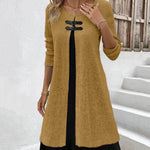 Winter Cashmere Slim Fit Midi Flared Sweater Dress - EX-STOCK Canada