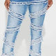 Making A Point Stretch Fray Flare Jeans - Medium Wash EX-STOCK Canada 