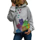 Hooded Long Sleeve Digital Printing Loose Casual Sweater For Women - EX-STOCK CANADA