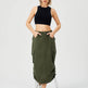 Women Casual Street wear High waisted Pencil Midi Cargo Skirt - EX-STOCK Canada