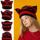 Devil Ears Thickened All Acrylic Knitted Beanie Hat - EX-STOCK Canada