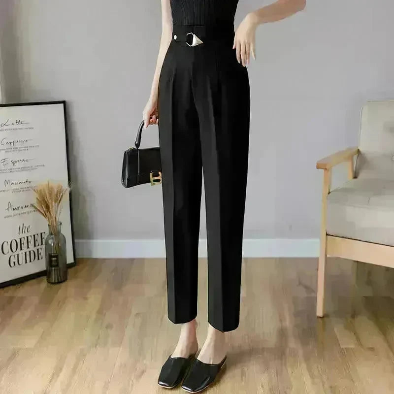 High-waisted Women's Trousers And Small Trousers - EX-STOCK CANADA