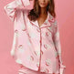 Satin Printed Santa Claus Two-piece Suit Home - EX-STOCK CANADA