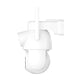 White 4G LTE Outdoor PTZ Security Camera with Solar Panel
