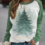 Christmas Tree 3D Digital Printing Women's Pullover Sweatshirt - EX-STOCK Canada
