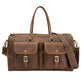 Retro Crazy Horse Cowhide Large Capacity Leather Travel Bag | EX-STOCK Canada 