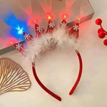 Christmas With Light Headband Snowflake Women's - EX-STOCK CANADA