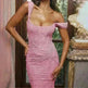 Fashion Off-neck Tube Top Stitching Hip Fishtail Dress for women. - EX-STOCK CANADA