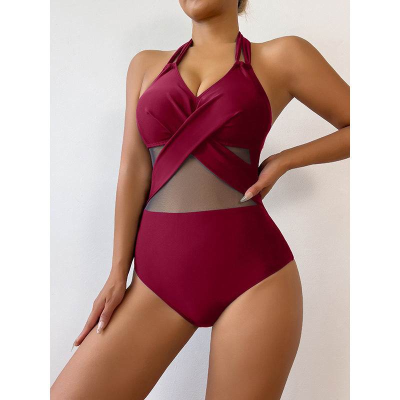 New Fashion One-piece Swimsuit Solid Color - EX-STOCK Canada
