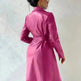 Fashionable Longline leather overcoat Jacket for women - EX-STOCK CANADA