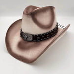 Summer Outdoor Ethnic Style Felt and Straw Cowboy Hat - EX-STOCK Canada