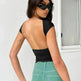 Slim Fit Backless Crop Top Summer Charming Breathable Short Sleeve  Low Back Top  Tank Top for Women - EX-STOCK CANADA